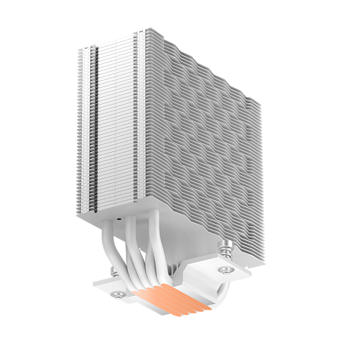 Кулер для процессора/ PCCooler RZ500 WH (250W, 4-pin PWM, 155mm, Al/Cu, 5x6mm, 1x120mm, 86.73CFM, 32dBA, 2200RPM, S: 1851/1700/1200/115X, AM5/AM4,