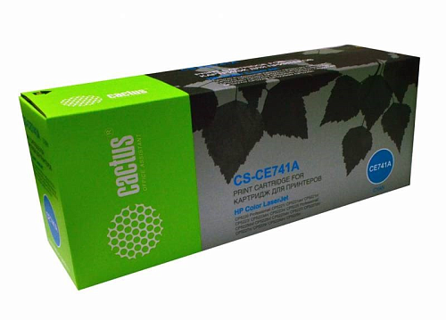 Cactus CS-CE741A CE741A голубой (7300стр.) для HP CLJ CP5220, CP5221, CP5223, LJ CP5221, CP5223, CP5225, CP5227, CP5229