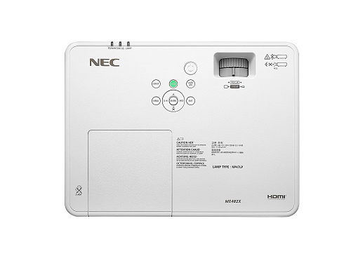 Проектор NEC ME372W (ME372WG) 3LCD, 3700 ANSI lumen, WXGA, 16000:1, лампа 15000 ч.(Eco mode), HDMI x2, VGAin, VGAout, USB A, USB B, 1 x RCA, RJ45, RS2