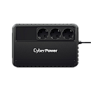 Источник бесперебойного питания (ИБП) CyberPower BU600E, Line-Interactive, 600VA/360W, 3 Schuko розетки, Black
