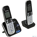 Panasonic KX-TG6812RUB Радиотелефон черный (2 трубки с ЖК диспл., DECT)
