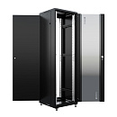 SKAT TB-32R660GF-B Шкаф напольный универсальный серверный 32U 600х600мм, дверь стеклянная {4404} {1.5 года гарантия}