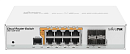 Коммутатор MikroTik Cloud Router Switch 112-8P-4S-IN with QCA8511 400Mhz CPU, 128MB RAM, 8xGigabit LAN with PoE-out, 4xSFP, RouterOS L5, desktop case,