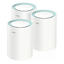 Маршрутизатор CUDY AC1200 Wi-Fi Gigabit Mesh Solution 3-Pack, Chipset MT7621+MT7613B+MT7603, Dual-Band, 867Mbps at 5GHz + 300Mbps at 2.4GHz, 802.11ac/