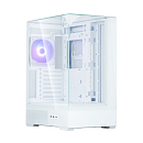 корпус ZALMAN P40 Prism, ATX, WHITE, WINDOW, 2x3.5", 3x2.5", 1xUSB TYPE-C, 2xUSB3.0, REAR 1x120mm ARGB