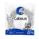 Cabeus PC-UTP-RJ45-Cat.5e-10m Патч-корд U/UTP, категория 5е, 2xRJ45/8p8c, неэкранированный, серый, PVC, 10м