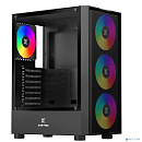 XASTRA Корпус A301 4FRGB Black ATX/Mesh/ tempered glass / 4x 120mm FC120-FRGB fans/ A301-BK-FC120FRGB-4F-GL